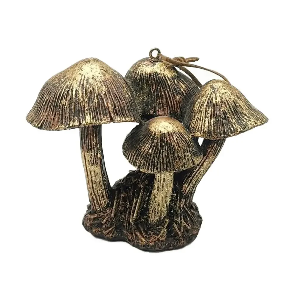 Mid Century Modern Hanging Mushroom Cluster Ornament Sculpture, Signed, 1950s